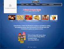 Tablet Screenshot of globalbrandsinc.com